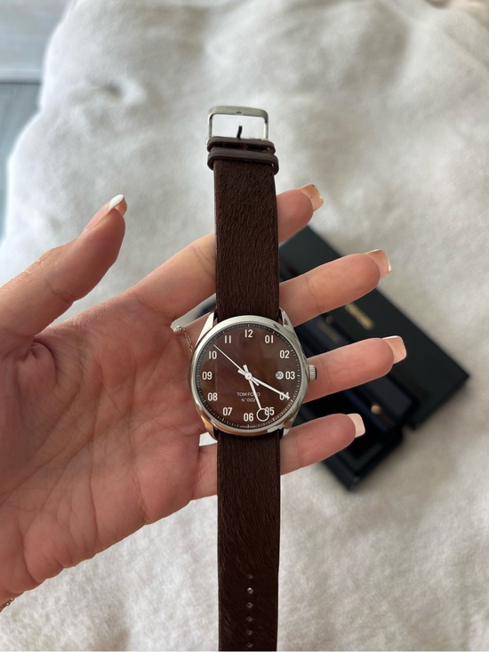 Tom Ford Other - Tom Ford Brown Pony Hair Watch with Removable Band